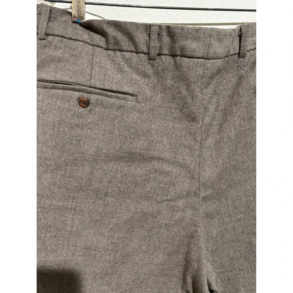 New Vintage TENDANCE Men's‎ Pleated Wool Dress Pants 38 Beige Classic Fit
